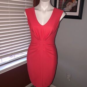 Express Coral Bandeau Style Sleeveless Summer Dress
